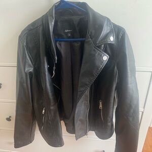 Reitmans Black Leather Jacket BRAND NEW